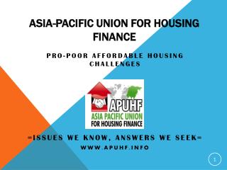 Asia-Pacific Union for Housing Finance