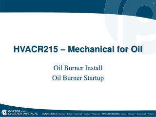 HVACR215 – Mechanical for Oil