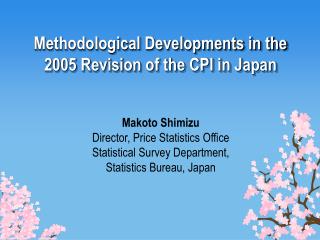 Methodological Developments in the 2005 Revision of the CPI in Japan