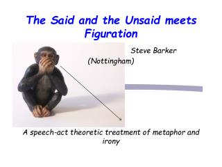 Key Features 1. Theory of speech-acts (sentential/sub-sentential) structures with