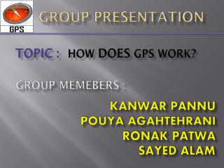 Group presentation