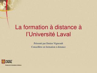 La formation à distance à l’Université Laval