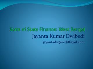 State of State Finance: West Bengal
