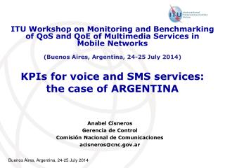 ​KPIs for voice and SMS services: the case of ARGENTINA