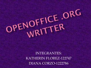 OPENOFFICE .ORG WRITTER