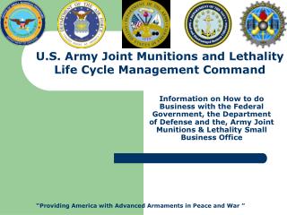 U.S. Army Joint Munitions and Lethality Life Cycle Management Command