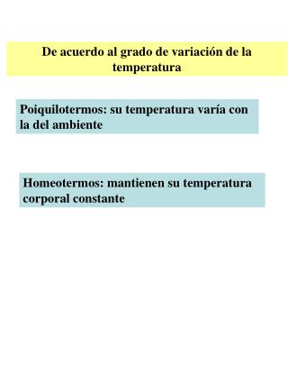 Poiquilotermos: su temperatura varía con la del ambiente