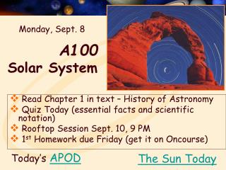 A100 Solar System