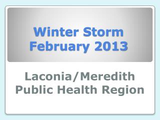 Winter Storm February 2013
