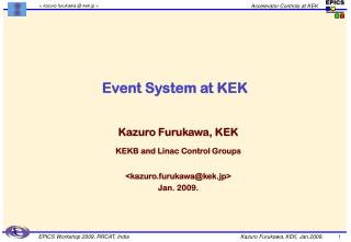 Event System at KEK