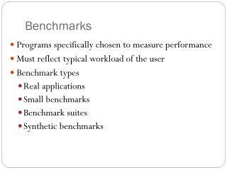 Benchmarks