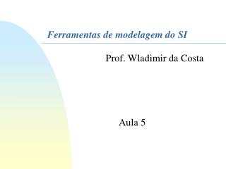 Ferramentas de modelagem do SI