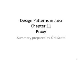 Design Patterns in Java Chapter 11 Proxy