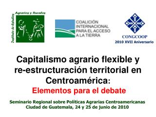 Seminario Regional sobre Políticas Agrarias Centroamericanas