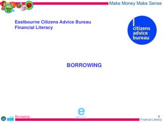 Eastbourne Citizens Advice Bureau Financial Literacy