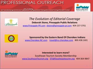 Interested to learn more? Southeast Tourism Society Membership