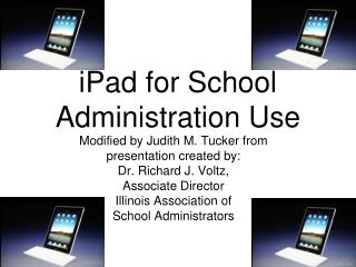 iPad for School Administration Use