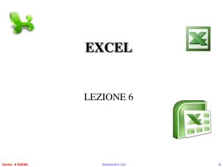 EXCEL LEZIONE 6