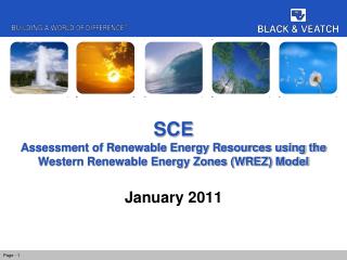 SCE Assessment of Renewable Energy Resources using the Western Renewable Energy Zones (WREZ) Model