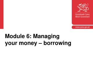 Module 6: Managing your money – borrowing