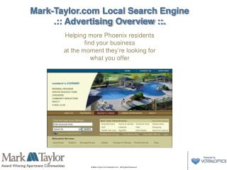 Mark-Taylor Local Search Engine .:: Advertising Overview ::.