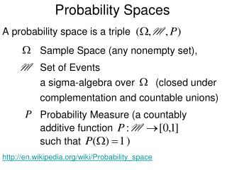 Probability Spaces