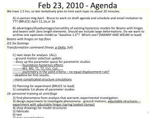 Feb 23, 2010 - Agenda
