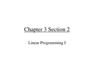 Chapter 3 Section 2