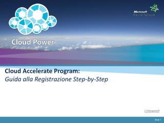 Cloud Accelerate Program: Guida alla Registrazione Step-by-Step