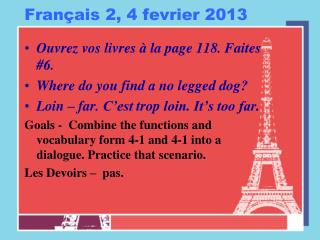 Français 2, 4 fevrier 2013