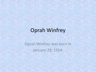 Oprah Winfrey