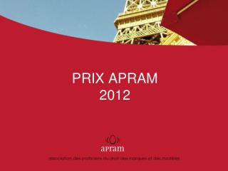 PRIX APRAM 2012