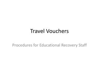 Travel Vouchers