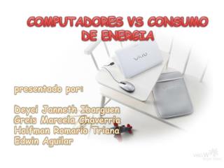 COMPUTADORES VS CONSUMO DE ENERGIA