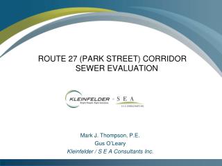 ROUTE 27 (PARK STREET) CORRIDOR	SEWER EVALUATION