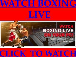 Hopkins vs Pascal Live Streaming Boxing Sopcast Broadcast TV