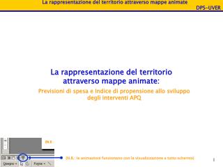 La rappresentazione del territorio attraverso mappe animate: