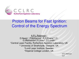 Proton Beams for Fast Ignition: Control of the Energy Spectrum