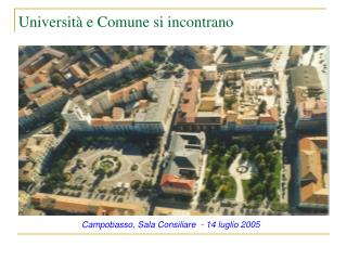 Università e Comune si incontrano