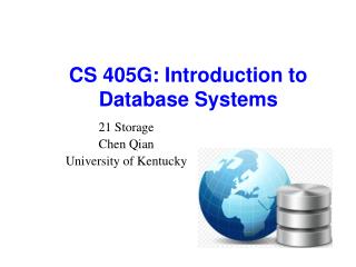 CS 405G: Introduction to Database Systems