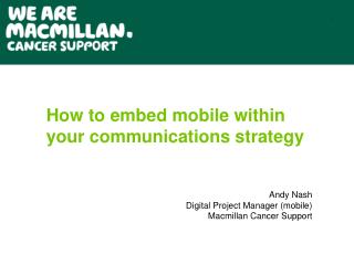 How to embed mobile within your communications strategy