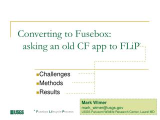 Converting to Fusebox: asking an old CF app to FLiP *