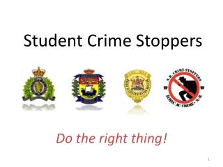 Student Crime Stoppers