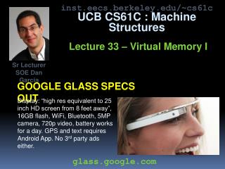 Google glass specs out