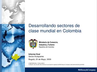 Desarrollando sectores de clase mundial en Colombia