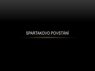 Spartakovo povstání