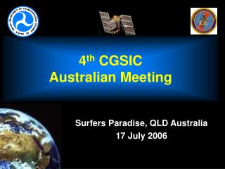 4 th CGSIC Australian Meeting