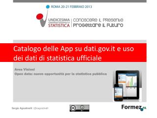 Catalogo delle App su dati.it e uso dei dati di statistica ufficiale