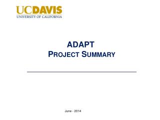 ADAPT Project Summary
