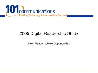 2005 Digital Readership Study